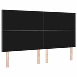 vidaXL Tête de lit LED avec tête de lit Gris clair 180 cm Polyester