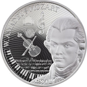 Monnaie MOZART Behind the Masterpiece 1 Oz Argent 2$ Niue 2026 (PRÉCOMMANDE)