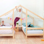Lit cabane VILLY 2 places 90 x 200 blanc
