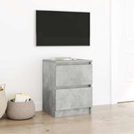 vidaXL Meuble TV gris béton 40x35x54 cm bois d'ingénierie