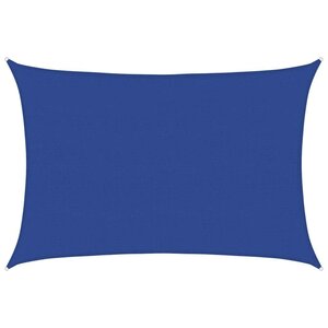vidaXL Voile d'ombrage 160 g/m² rectangulaire bleu 5x6 m PEHD