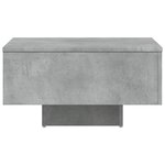 vidaXL Table basse gris béton 60x60x31 5 cm bois d'ingénierie
