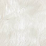 vidaXL Tapis en fausse Tafalla Blanc 240 x 240 cm Polyester
