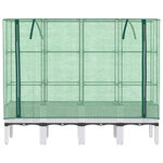 vidaXL Jardinière surélevée avec housse aspect rotin 160x40x140 cm