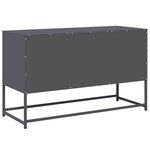 vidaXL Meuble TV anthracite 100 5x39x60 5 cm acier