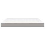 vidaXL Matelas de lit à ressorts ensachés fermeté moyenne Gris clair 160x200x20 cm
