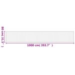 vidaXL Tapis rectangulaire marron foncé 80x1000 cm bambou