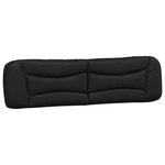 vidaXL Cadre de lit sans matelas Hvar noir et blanc 200x200 cm similicuir