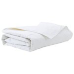 vidaXL Duvet d'été simple Blanc 140 x 220 cm Plume