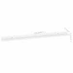 vidaXL Étagères murales 4 Pièces Blanc 115x9x3 cm