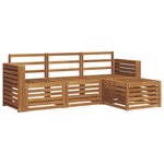 vidaXL Ensemble de canapés d'extérieur 4 pc Naturel