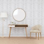 vidaXL Panneaux muraux 24 Pièces blanc 50x50 cm XPS 6 m² pierre