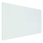 vidaXL Plaque en verre de cheminée Transparent 100 x 60 cm Verre