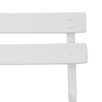 Chaises de jardin pliantes vidaXL 2 pièces blanches en acier