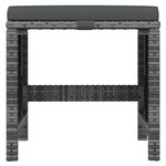 vidaXL Ensemble à manger de jardin coussins 19 Pièces Gris Résine tressée