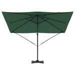 vidaXL Parasol Cantilever Roma Vert 286x285x265 cm Aluminium