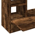 vidaXL Bureau mural chêne fumé 105x48x75 cm bois d'ingénierie