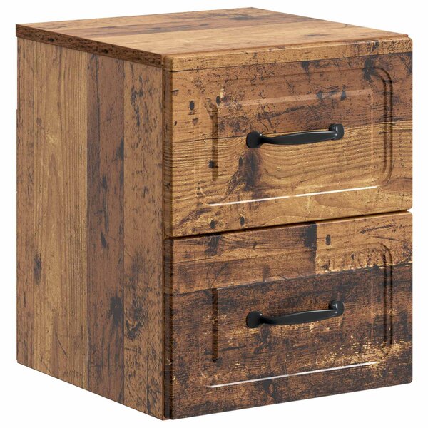 vidaXL Cabinet de chevet mural Bois ancien 34 5 x 33 x 40 cm