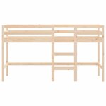 vidaXL Lit mezzanine enfants échelle 90x190 cm bois pin massif