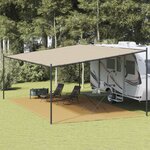 vidaXL Tapis de tente sable 400x600 cm PEHD