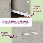 vidaXL Armoire à tiroirs Gris béton 40x50x76 cm Bois d'ingénierie