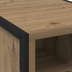 vidaXL Table de chevet 2 Pièces Chêne artisan 39.5 x 30 x 50 cm
