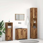 vidaXL Ensemble de meubles salle de bain 4 Pièces bois d'ingénierie