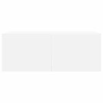 vidaXL Ensemble de meubles TV 4 Pièces Blanc Bois d'ingénierie