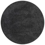 vidaXL Tapis Gris foncé 120 x 120 cm Polypropylène