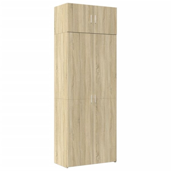 vidaXL Armoire de rangement chêne sonoma 80x42 5x225 cm