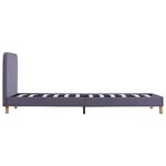 vidaXL Cadre de lit sans matelas gris clair tissu 90x200 cm