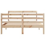 vidaXL Cadre de lit avec tête de lit sans matelas 140x190 cm