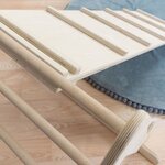 Jeu d'équilibre et motricité PIKY - bois naturel et multicolore pastel