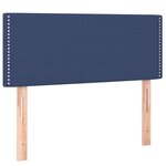 vidaXL Sommier à lattes de lit avec matelas Bleu 80x200 cm Tissu