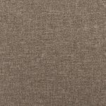 vidaXL Cadre de lit taupe 120x190 cm tissu