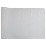 vidaXL Écran d'intimité de balcon gris 800x90 cm PVC