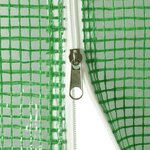 vidaXL Serre avec cadre en acier vert 80 m² 16x5x2 3 m