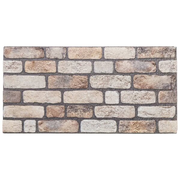 vidaXL Panneaux muraux 3D 10 Pièces marron clair 100x50 cm EPS