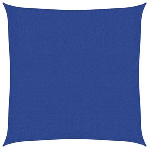 vidaXL Voile d'ombrage 160 g/m² carré bleu 3 6x3 6 m PEHD