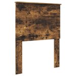 vidaXL Lit de Rangement Chêne fumé 75 x 190 cm Bois d'ingénierie