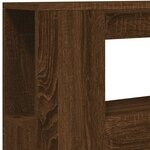vidaXL Tête de lit à LED chêne marron 100x18 5x103 5cm bois ingénierie