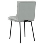 vidaXL Chaises à manger lot de 2 Gris clair Velours