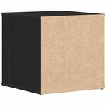 vidaXL Commode Chêne noir 40 5 x 40 x 40 cm Bois d'ingénierie