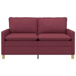 vidaXL Canapé Bordeaux 156 x 81 x 87 5 cm Tissu