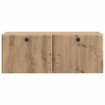 vidaXL Meuble TV mural 78 5 x 31 x 30 cm Chêne artisanal