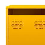 vidaXL Buffet jaune moutarde 135x39x103 5 cm acier laminé à froid