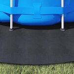 vidaXL Tapis de piscine Noir Ø 396 cm Géotextile en polyester