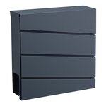 Boîte aux lettres acier galvanisé 37x37x11 cm gris anthracite 03_0006522