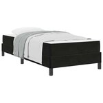 vidaXL Lit à ressorts avec matelas Noir 80 x 200 cm tissu