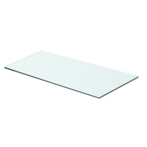 vidaXL Panneau pour étagère Verre transparent 60 x 25 cm